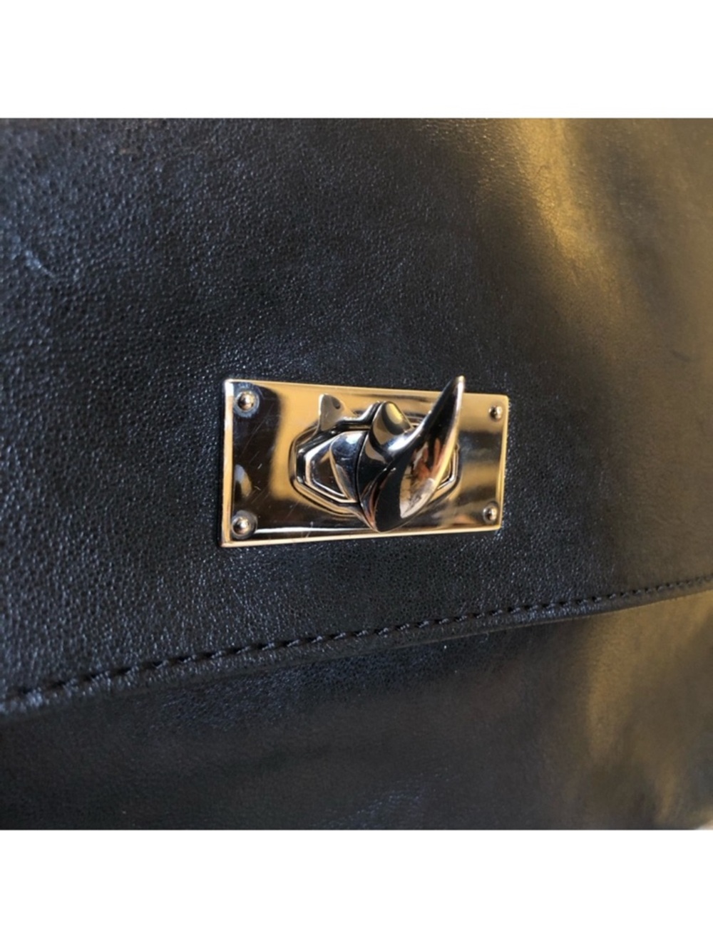 Givenchy Black Leather Crossbody Satchel - Picture 8 of 10